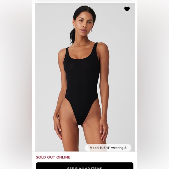 Black One-Piece Swimsuit - Picture 1 of 7